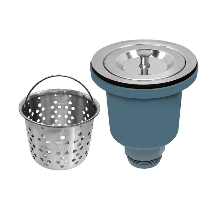 3 1/2 ” Basket strainer with deep removable basket