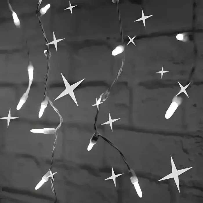 70 M5 Cool White DreamSpark Slow Fade LED Icicle Lights