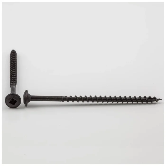 #8 x 1-1/4 ” Black Square Drive Type 17 Coarse Thread Standard Washer Head Screw Sold by the Keg of 6,000 Screws