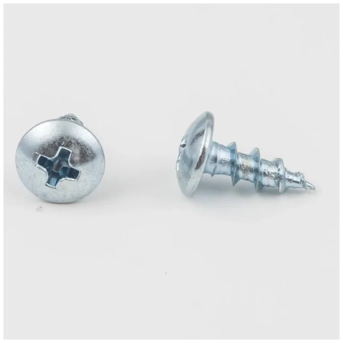 #8 x 7/16 ” Zinc Plated Phillips Drive Coarse Thread Truss Head Screws