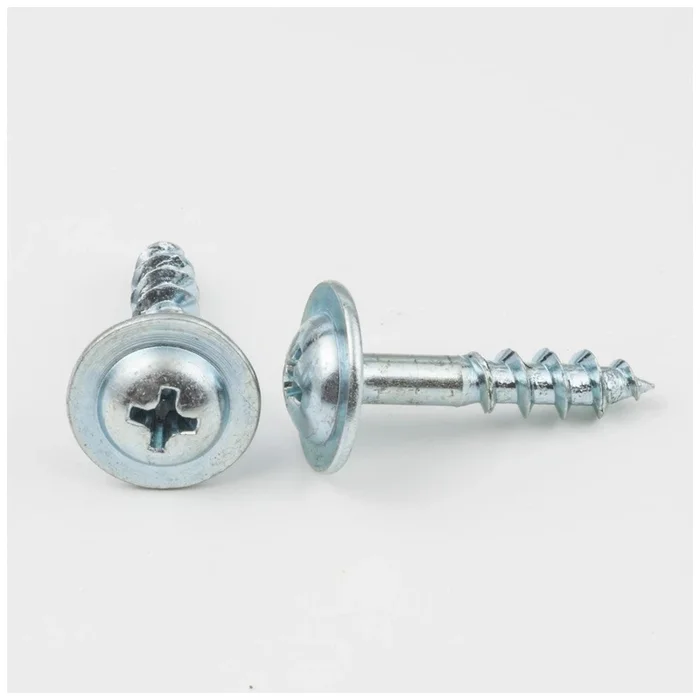 #8 x 7/8 ” Zinc Plated Phillips Drive Coarse Thread Large Washer Head Screw Sold by the Keg