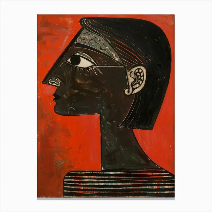 ‘A Woman In Black’ Canvas Print by Moving Clouds Art
