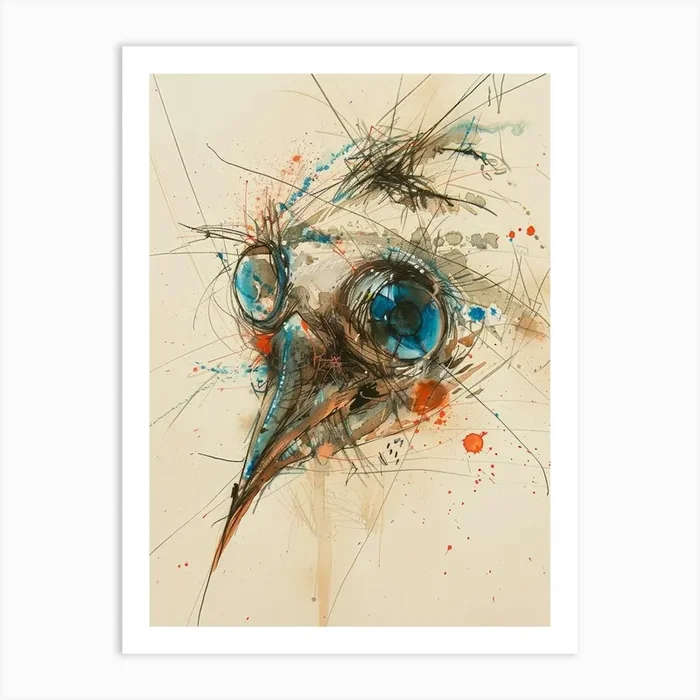 ‘Bird’ 2 Art Print by Moving Clouds Art