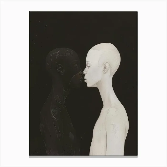 ‘Black And White’ 10 Canvas Print by Moving Clouds Art