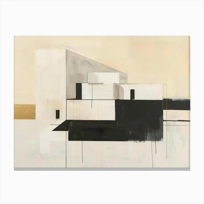 ‘Black And White’ 16 Canvas Print by Moving Clouds Art