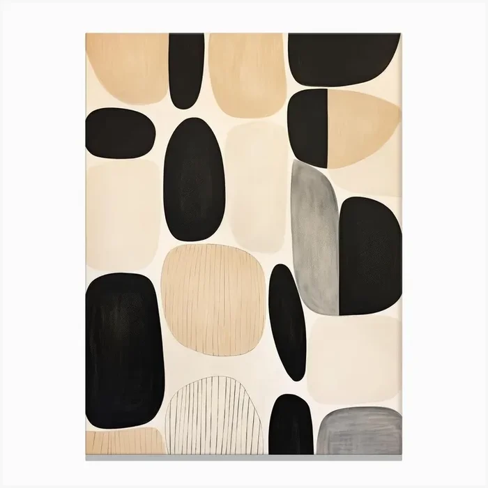‘Black And White’ Canvas Print by Moving Clouds Art