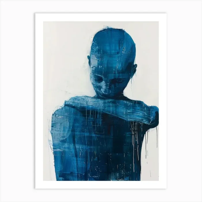 ‘Blue Boy’ 1 Art Print by Moving Clouds Art