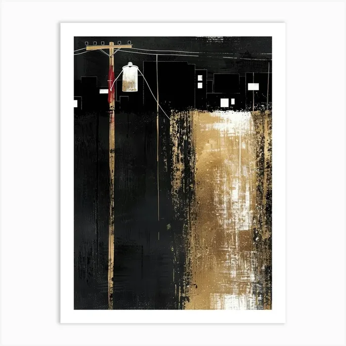 ‘Cityscape’ 3 Art Print by Moving Clouds Art