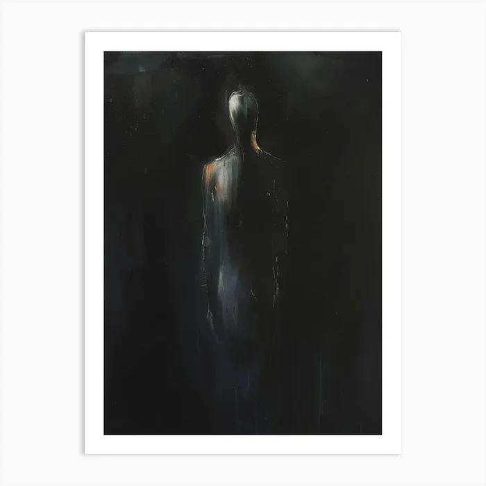 ‘Darkness’ 7 Art Print by Moving Clouds Art