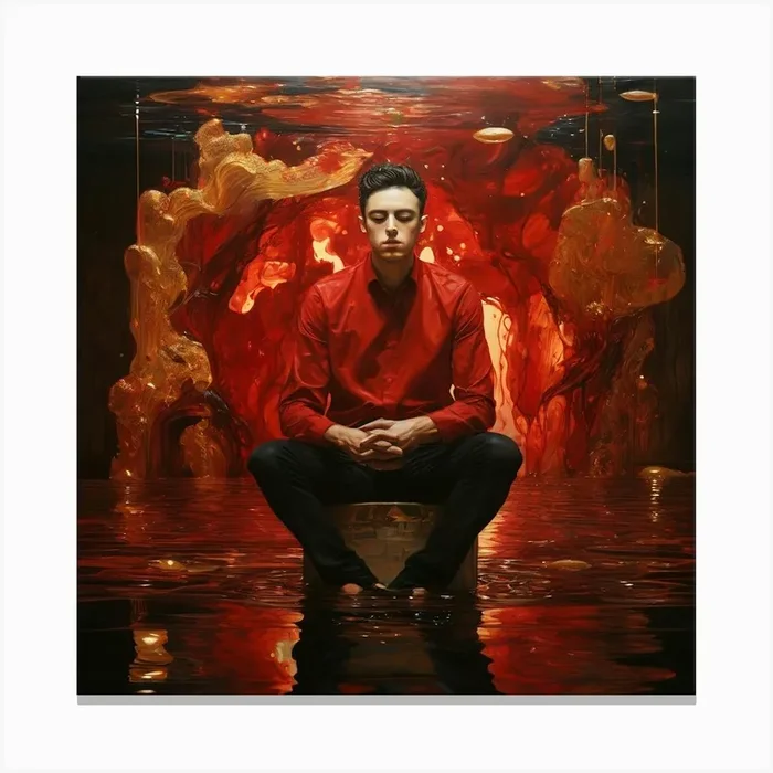 ‘Darkness’ Canvas Print by Rafael Barroso