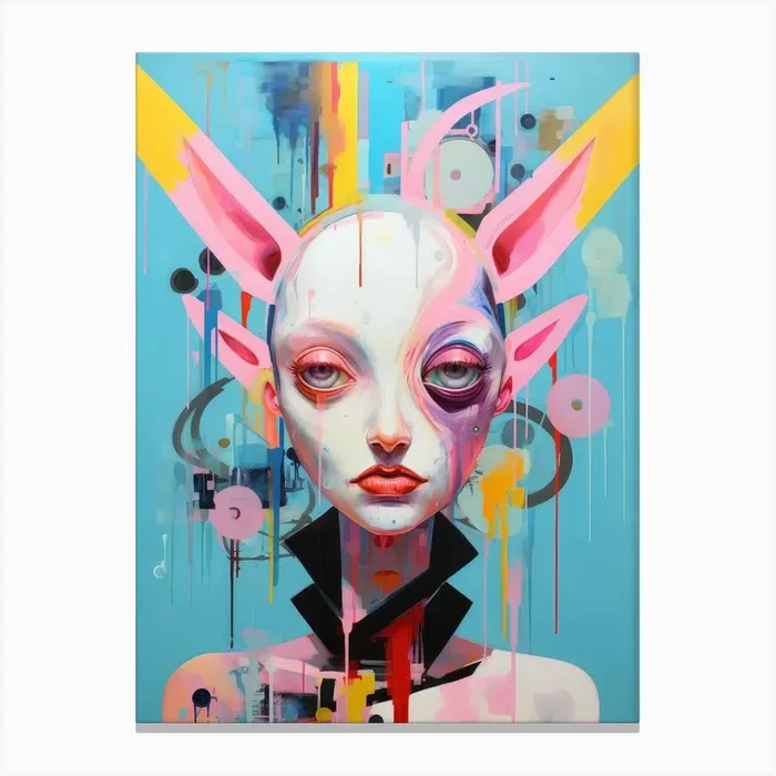 ‘Dead Girl’ Canvas Print by Moving Clouds Art