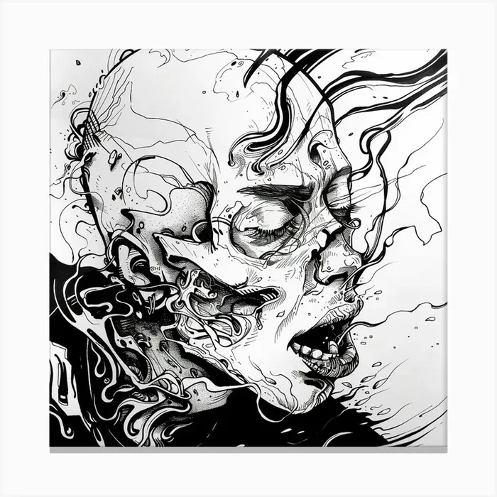 ‘Death’ 2 Canvas Print by ThatWorksMedia
