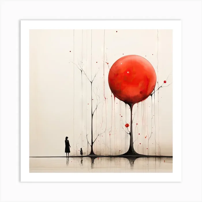 ‘Dreams’ Painting Art Print by Fotkrat
