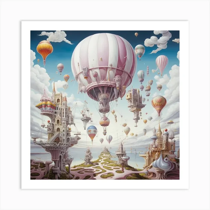 ‘Flight Of The Balloons’ Art PrintFR by Frederico Ramos