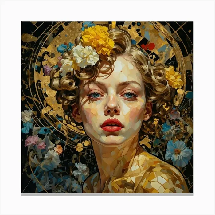 ‘Flora’ Canvas PrintA by Alapes