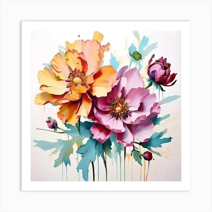 ‘Flowers’ 1 Art Print by Art shop