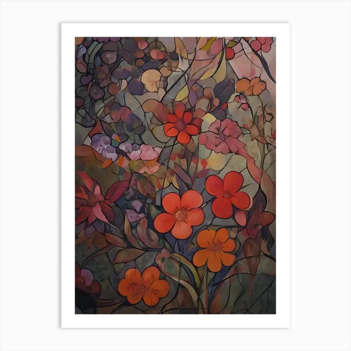 ‘Flowers’ Art Print by WaveArt Studios