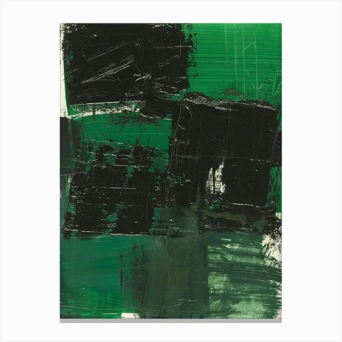 ‘Green’ 5 Canvas Print by Moving Clouds Art