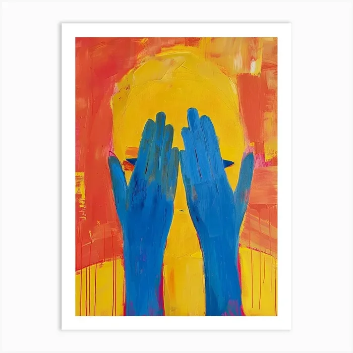‘Hands’ 2 Art Print by Moving Clouds Art