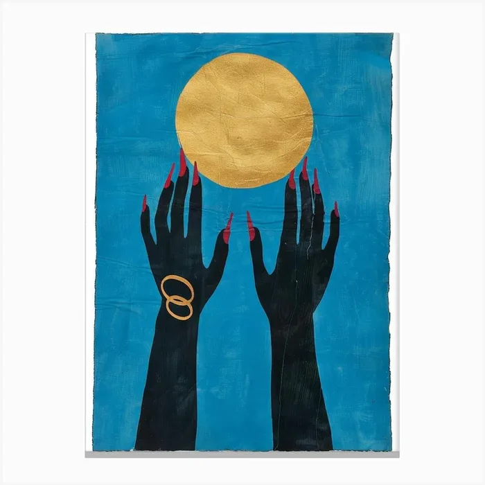 ‘Hands Up’ Canvas Print by Moving Clouds Art