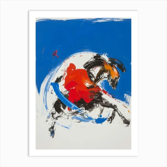 ‘Horse Race’ Art Print by Moving Clouds Art