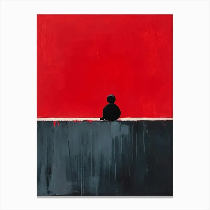 ‘Red’ Canvas Print by Silent Canvas