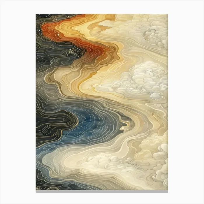 ‘Sea’ Canvas Print by Moving Clouds Art