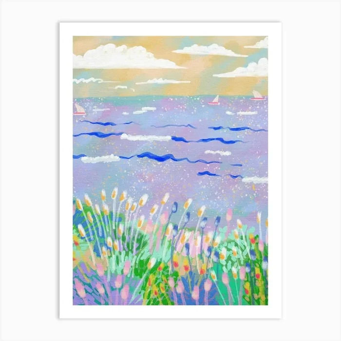 ‘Seascape’ 1 Art Print by Kartika Paramita