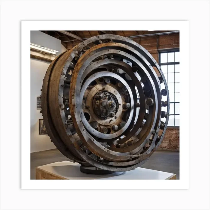 ‘Spiral Wheel’ Art PrintW by Wisdom