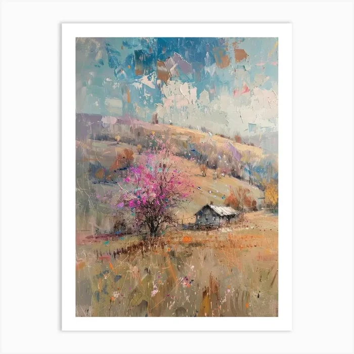 ‘Spring Blossom’ Art Print by Moving Clouds Art