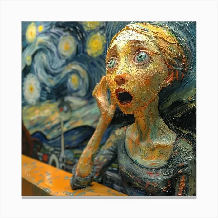 ‘Starry Night’ 1 Canvas Print by Pierce Millington Gallery