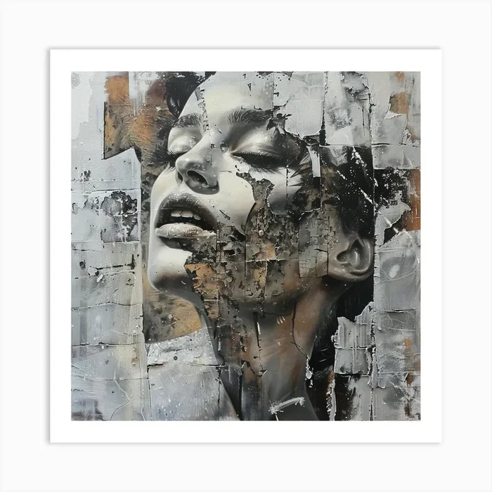 ‘The Face Of A Woman’ Art Print by PaigeDesigns