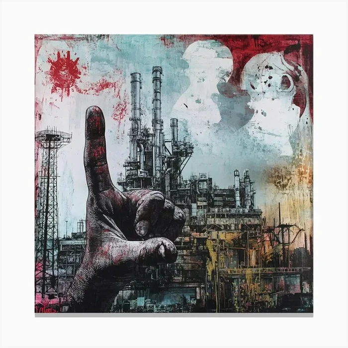 ‘The Factory’ 1 Canvas Print by ThatWorksMedia