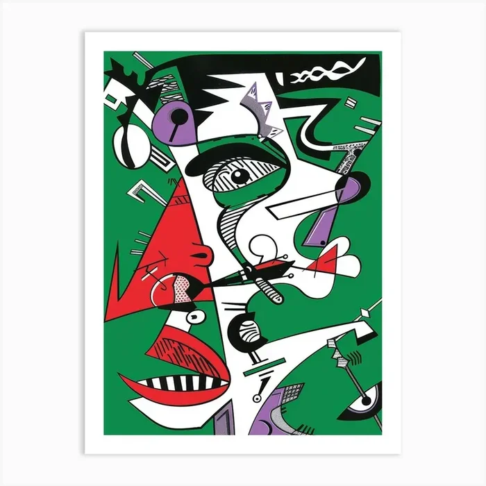 ‘The Head’ 4 Art Print by Moving Clouds Art