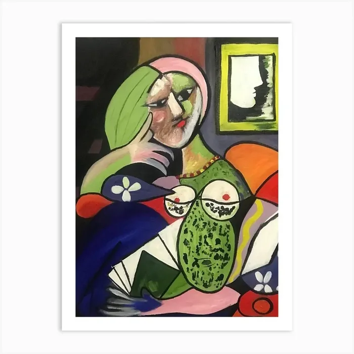 ‘The Woman In Green’ Art PrintC by Ceecee