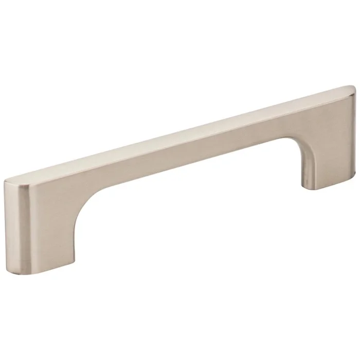 96 mm Center-to-Center Satin Nickel Asymmetrical Leyton Cabinet Pull