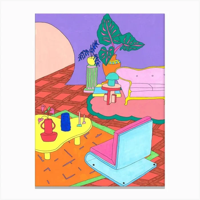 A Dream I Drew Canvas Print by Grace De Kroon