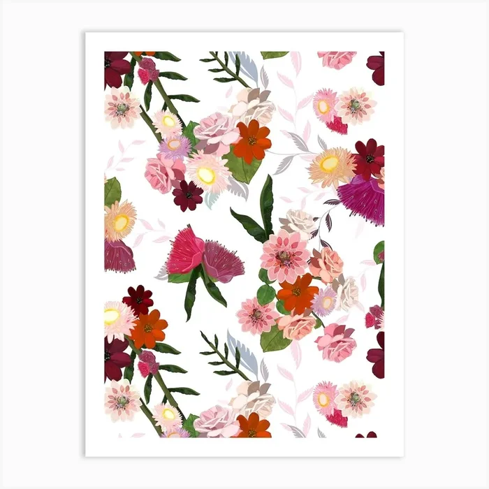 A Lot Of Flowers Art Print by Gulsen Gunel