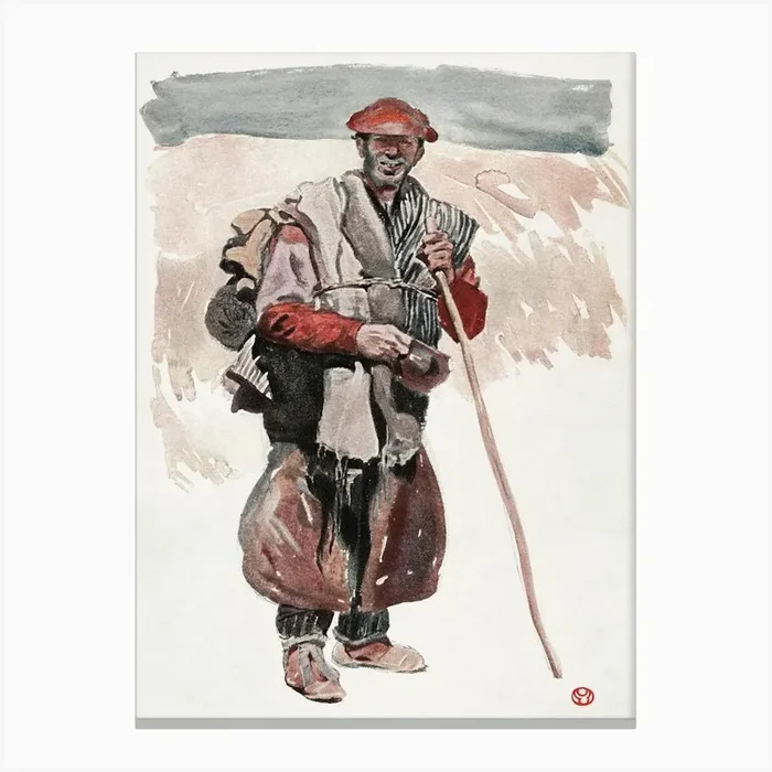 A Spanish Tramp (1911), Edward Penfield Canvas Print by Fy! Classic Art Prints and Posters