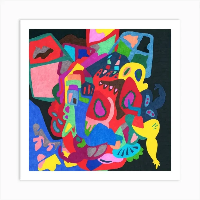 A Window For Each Path Square Art Print by Francisca Brunet