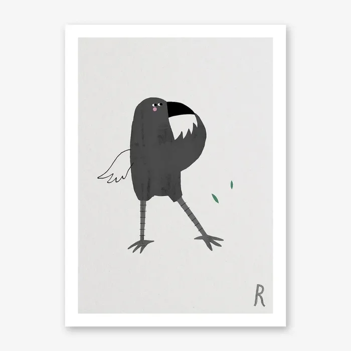 ABC Kids R Art Print by Type Alive