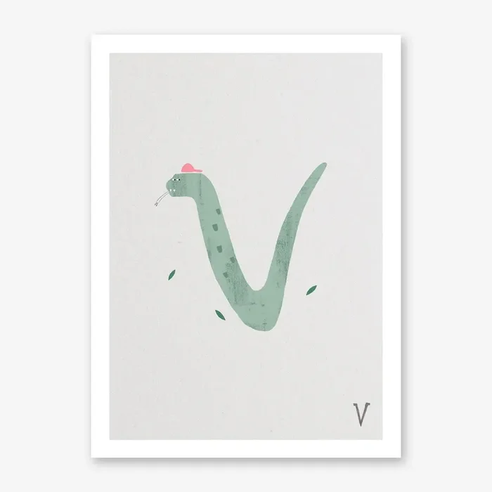 ABC Kids V Art Print by Type Alive