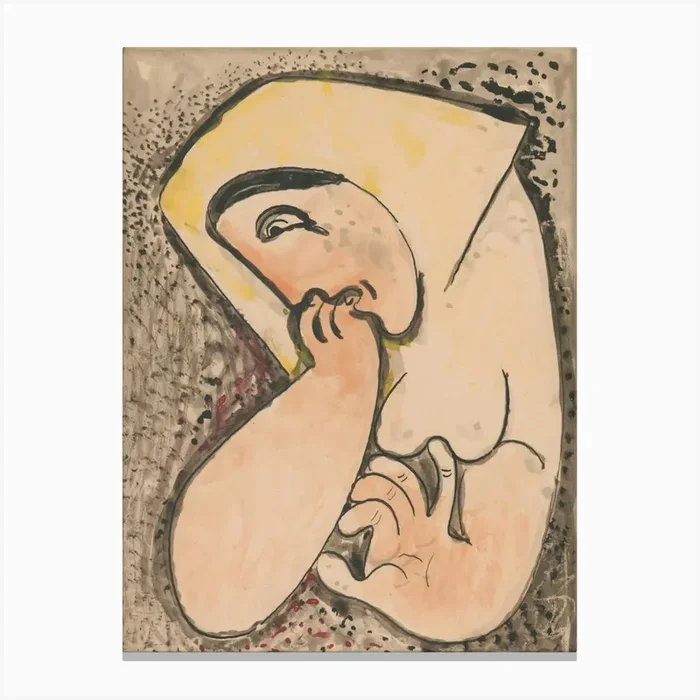 Absorbed In Thoughts, Mikuláš Galanda Canvas Print by Fy! Classic Art Prints and Posters