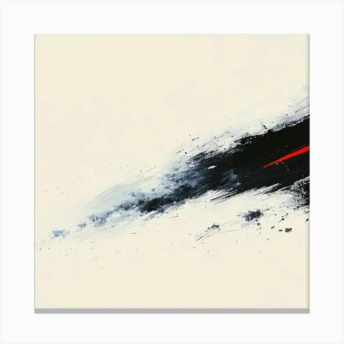 Abstract – Abstract Black Footage Canvas Print by ThatWorksMedia