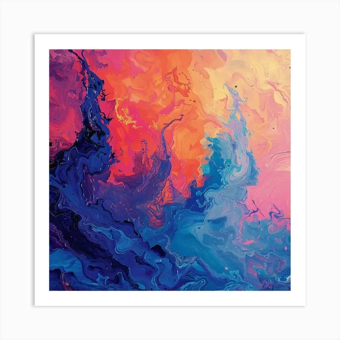 Abstract Abstract Painting 6 Art Print by ThatWorksMedia