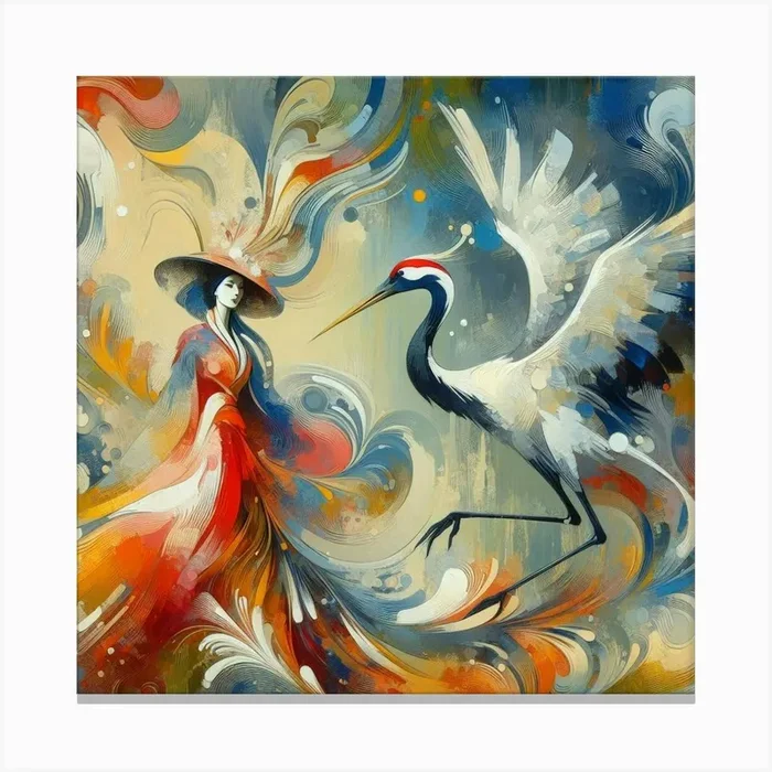 Abstract art Canvas PrintRC by Ramesh Chander