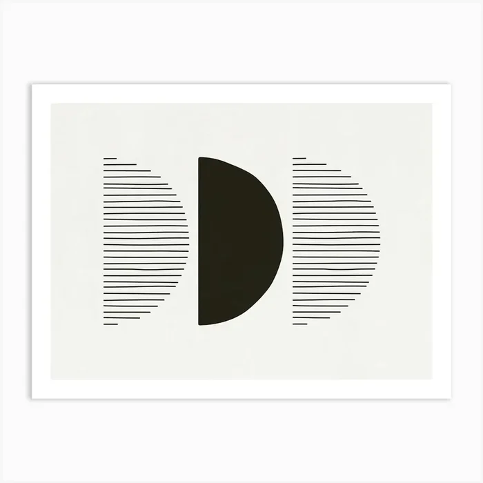 Abstract Black And White – Bw06 Art Print by My Favorite Arts