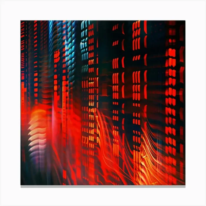 Abstract Cityscape 10 Canvas Print by ThatWorksMedia