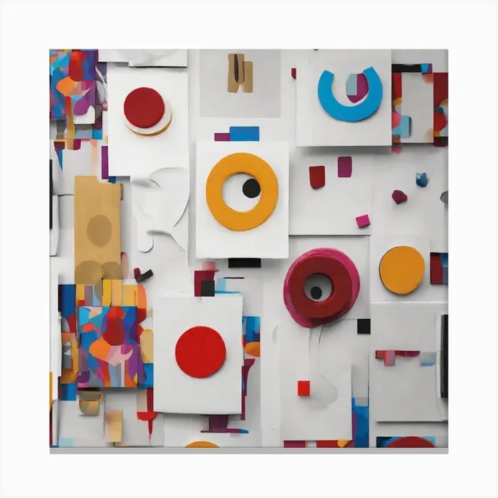 Abstract Collage Canvas Print by Picture Perfect