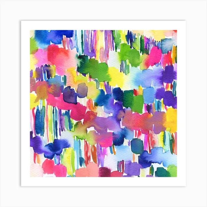 Abstract Colorful Painting Art Print by kosarandrea